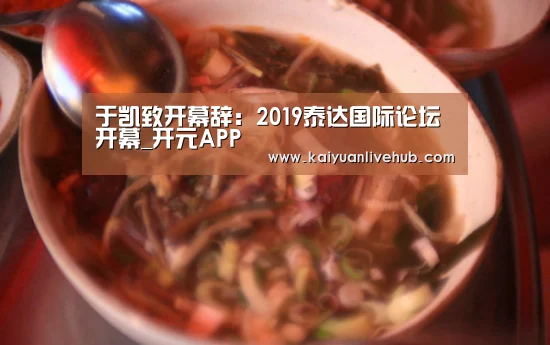 于凯致开幕辞:2019泰达国际论坛开幕_开元APP(图1) 开元体育